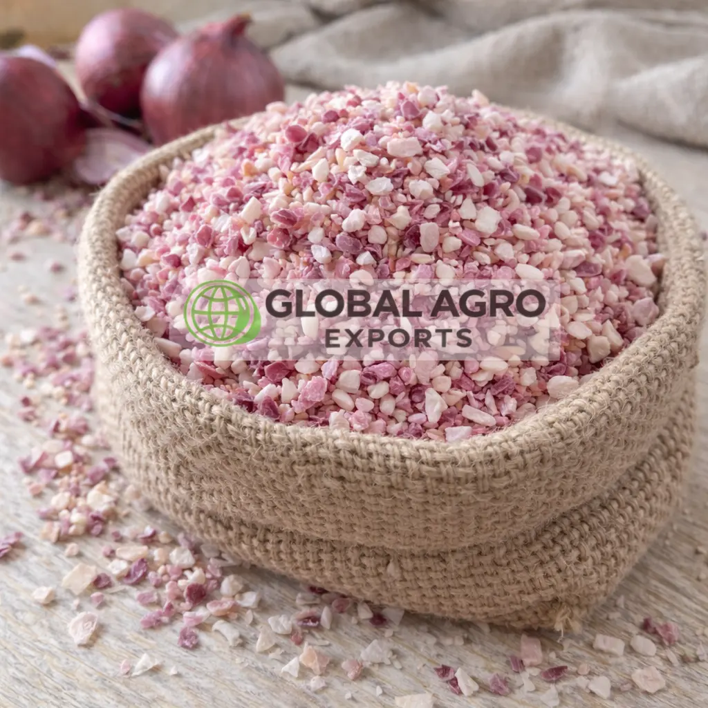 Dehydrated Pink Onion Kibbled